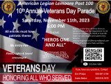 American Legion Post hosts 10th Annual Veterans Parade on Nov. 11